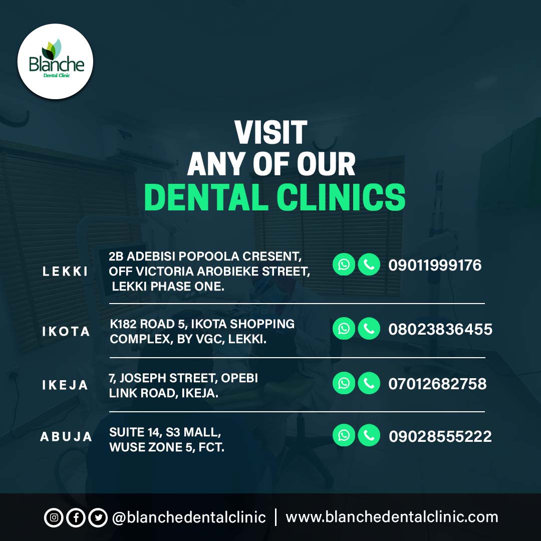Locations of Blanche Dental Clinics in Nigeria