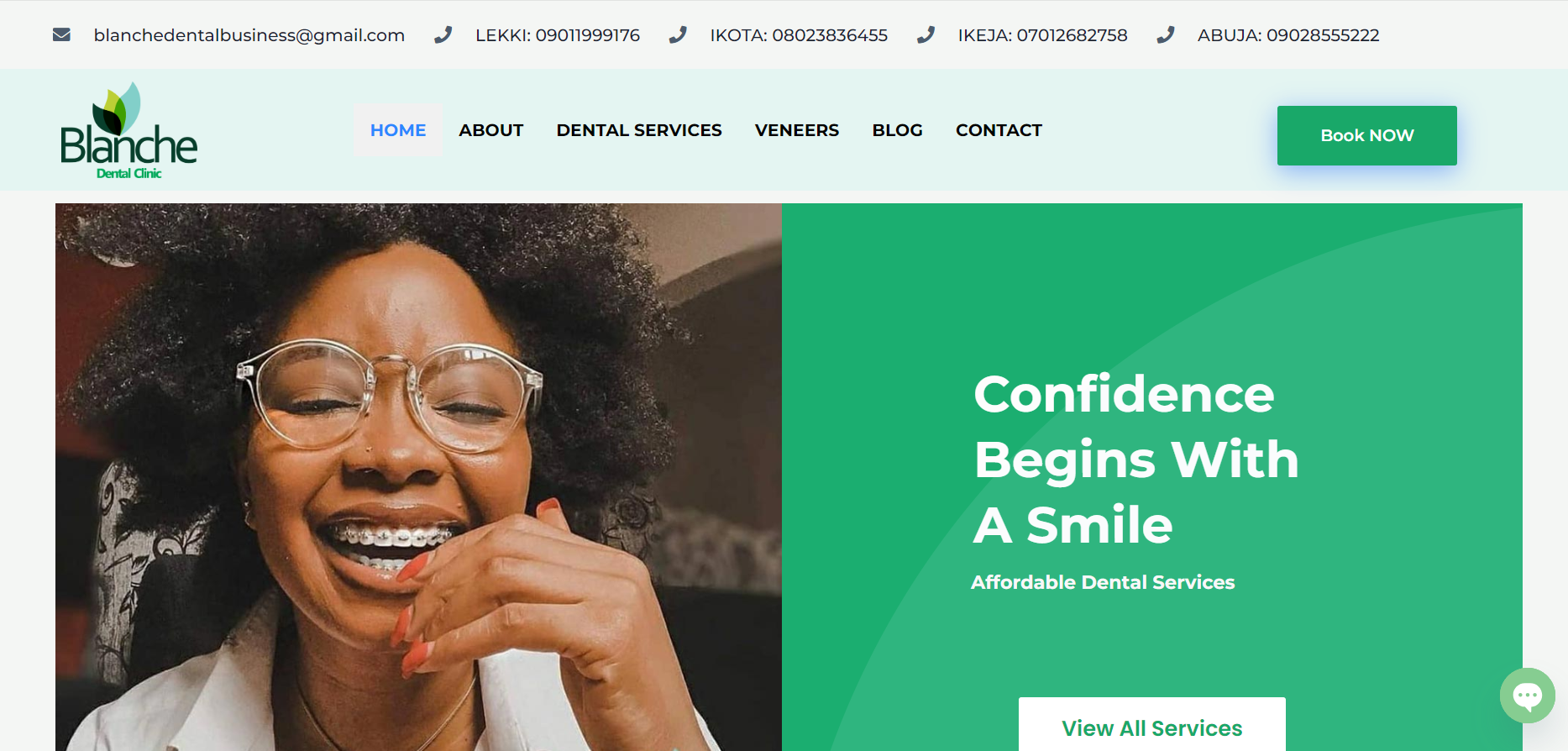 Website of Blanche Dental Clinic